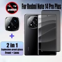 ราคา ฟิล์ม Redmi Note 14 Pro+ 2 ใน 1 กระจกนิรภัยส่วนตัว Anti-Spy คลุมทั้งหมดปกป้องหน้าจอ Anti Peek ฟิล์มความเป็นส่วนตัวสําหรับ Xiaomi Redmi Note 14 13 Pro Plus 4G 5G ฟิล์มกระจก & ฟิล์มกล้อง (41027225487)