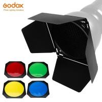 ราคา Godox BD-04 บาร์นดอร์ + กริดรังผึ้ง + ฟิลเตอร์ 4 สี สำหรับแผ่นสะท้อนแสงแบบมาตรฐาน (1965735956)