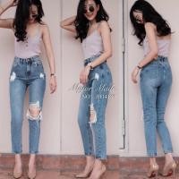 ราคา 【Major Made.】กางเกงยีนส์ป้าย Jeans HouseNo.JH1418 (2243874069)