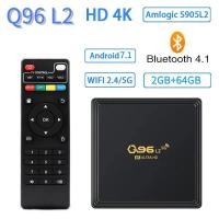 ราคา กล่องโทรทัศน์ L2 BT 4.1กล่องทีวีแอนดรอยด์ amlogic S905L2 Quad Core HD 4K 3D 4G 5G Wi-Fi สองระบบเครื่องเล่นสื่ออัจฉริยะ2GB 64GB TV uces (26659947683)
