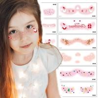 ราคา สติกเกอร์ตกแต่งหน้าสำหรับคริสต์มาสและปาร์ตี้ แบบชั่วคราวกันน้ำ (40118761943)