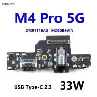 ราคา USB ชาร์จพอร์ตไมโครโฟน Dock Connector Board Flex Cable อะไหล่ซ่อมสําหรับ Xiaomi Poco M4 Pro 5G M4Pro (49755621898)