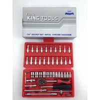 ราคา EURO KING TOOLS ชุดเครื่องมือ ประแจขนาด1/4" ชุดบล็อก 46 ชิ้น ของแท้ (2191792442)