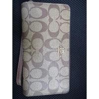 ราคา กระเป๋าสตางค์ใบยาว Coach ของแท้ มือ2 อุปกรณ์ครบ ซิปรอบ (29511027381)