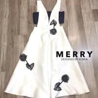 ราคา เดรสกระโปรงยาวจั๊มสูท งานป้าย merry (1699995195)