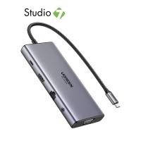 ราคา ยูเอสบีฮับ Ugreen 11-in-1 USB-Cx2 USB-C 3.2+USB-A 3.2+USB-A 3.0+HDMI+VGA+RJ45 Gigabit 45520 Gray by Studio7 (28932839303)