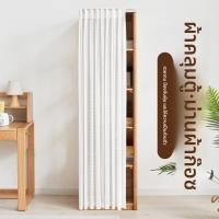 ราคา แคบตู้ปิดกั้นผ้าม่านเจาะฟรีตู้ผ้าโปร่งผ้าม่านยืนตู้ชั้นวางจิปาถะปิดกั้นน่าเกลียดป้องกันฝุ่น (41427289297)