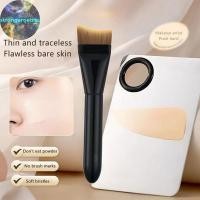ราคา Strongaroetrtu Ultra Thin Crescent Foundation Brush Face Contour Brush Color Palette Foundation Cream แปรงแต่งหน้า Palette Kits TH (47351029205)