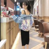 ราคา เสื้อยีนส์ปักเลื่อม หลังสีเงิน : แจ็คเก็ตยีนส์แฟชั่น สไตล์เกาหลี (2214569667)