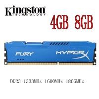 ราคา Kingston HyperX Fury DDR3 RAM 4GB 8GB DDR3 1333/1600/1866MHz หน่วยความจําเดสก์ท็อปคอมพิวเตอร์ PC RAM (28227692237)
