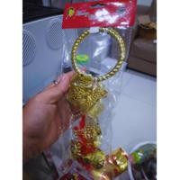 ราคา โมบายคริสต์มาส วงกลมทองประดับโบว์และกระดิ่ง ของตกแต่งต้นคริสต์มาส แขวนประตู หน้าต่าง พร็อพปาร์ตี้ปีใหม่สุดหรู (24750677173)
