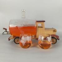 ราคา ขายร้อนย้อนยุครถบรรทุกสไตล์ขวดเหล้าขวดเหล้าวิสกี้ไม้ขวดเหล้ารถแก้วฮุย11.9 สวีมี่ (45656589769)