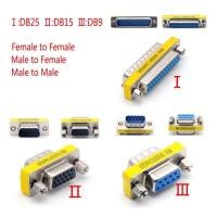 ราคา DB Series D-SUB DB9 DB15 DB25 9/15/25 Pin Male/Female to Male/Female RS232 Port VGA Connector M-F M-M F-F Gender Changer (16526207768)