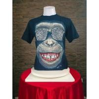 ราคา เสื้อยืด คอกลม สีดำ ROCK CHANG 3D47 ลายหน้าลิง (23622827560)