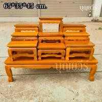 ราคา โต๊ะหมู่บูชาไม้สัก หมู่ 9 หน้า 4 65*35*สูง45 ซม. [กว้าง*ลึก*สูง] **รวมฐาน** [งานไม้สัก] สีย้อมเคลือบ (45552457303)