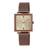 ราคา Casio Standard นาฬิกาข้อมือผู้หญิง สายสแตนเลส รุ่น LTP-E155,LTP-E155MR,LTP-E155MR-9B - สีโรสโกลด์ (1614276335)