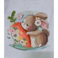 ราคา ครอสติชปักสำเร็จ ไม่มีกรอบ กระต่ายกอดแครอท (53305693734)