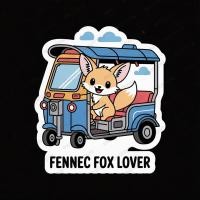 ราคา สติ๊กเกอร์ ติดรถ สติ๊กเกอร์กันน้ำ TUKA - TUK TUK sticker ตุ๊กตุ๊ก Exotic Pet Fennec Fox Bushbaby Mini Rex งูหลามบอล (40220534537)