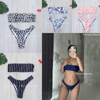 ราคา บิกินี่เกาะอกแบบลาย เกาะอกมีฟองน้ำ ทรงสวยเป้ะพร้อมส่ง (19024804052)