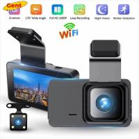 ราคา GENT Car DVR, Dual Lens HD 1080P Dash Cam, WiFi Night Vision Drive Video Recorder ใช้ยานพาหนะ (55256358481)