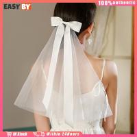 ราคา ร้านอยู่กรุงเทพ เวลเจ้าสาวโบว์มินิมอล งานสวยมาก ผ้าคลุมผมเจ้าสาว สีขาว ประมาณ60CM prewedding Bachelorette after party (24832931369)