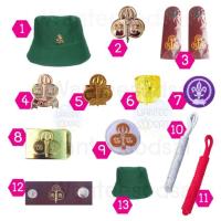 ราคา อุปกรณ์เนตรนารี,หมวกเนตรนารี,อินธนู,วอกเกิ้ล, เครื่องหมายลูกเสือโลก, วอคเกิ้ล (1239265093)
