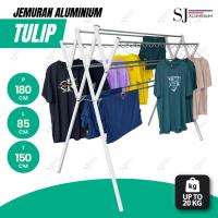 ราคา [TULIP] ราวตากผ้าอลูมิเนียมและราวตากผ้า / ชั้นวางผ้าขนหนูพับแบบแขวนแบบพกพา / เสื้อผ้าเด็กสีขาว - 180 ซม. / 1.8 ม (44207615212)