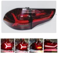 ราคา ไฟท้าย​ ไฟท้าย​แต่ง​ MITSUBISHI​ PAJERO​ SPORT​ 2009-2014​ สีแดงทึบออกดำ​ ไฟเลี้ยววิ่ง (9915727159)