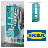 ราคา IKEA SKUBB ชั้นแขวนเก็บของ 6 ช่อง สีเขียวมิ้นต์ ของแท้จากอิเกีย | พับเก็บได้ ประหยัดพื้นที่ มือสอง (44023372993)