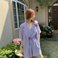 ราคา ชุดเซท3ชิ้น เสื้อสูท+ สายเดี่ยว+กางเกงขาสั้น (5739990001)