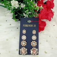 ราคา สินค้าพร้อมส่ง ต่างหูเซต 4 คู่ FOREVER 21 (6128922436)
