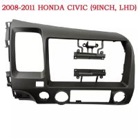 ราคา 9 นิ้วสําหรับ Honda CIVIC 2006-2011 รถวิทยุ Android สเตอริโอ GPS MP5 ผู้เล่นแผงปลอกกรอบ 2 Din หัวหน่วย Fascia Dash ฝาครอบ (29843903300)