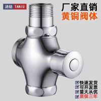 ราคา มือผลักดันประเภทนั่งยองห้องน้ําฟลัชชิ่งวาล์วห้องน้ําทองแดงทั้งหมดล่าช้าฟลัชเชอร์ปัสสาวะฟลัชชิ่งวาล์วนั่งยองสวิตช์หลุม (56554055620)