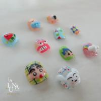 ราคา เล็บปลอมแฮนด์เมด(พรีออเดอร์)ลายชินจังและเพื่อน (44254712530)