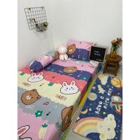 ราคา Rabbear Pattern Double Rubber Anti-Slide Bed Sheet ผ้าปูที่นอนเด็ก (40422080614)