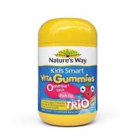 ราคา Nature's Way Kids Smart Vita Gummies Omega 3 DHA Fish Oil Trio 60 เม็ด เยลลี่วิตามิน โอเมก้า3 น้ำมันปลา สำหรับเด็ก (7887390055)