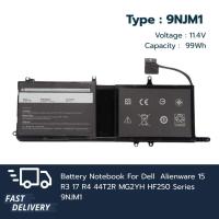 ราคา แบตเตอรี่ Battery Dell 9NJM1 99Wh For Dell Alienware 15 R3 17 R4 44T2R MG2YH HF250 เกรด Original (25540543026)