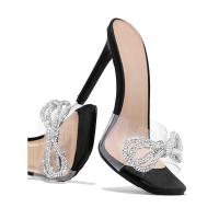 ราคา ♎ Women's Summer Shs 2022 High Sandals With Bow Sexy Stiletto Heels Female Open T Pumps Stripper (27601609199)