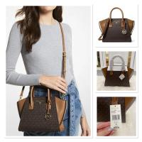 ราคา MK MICHAEL KORS Avril Small Logo Top-Zip Satchel มือ1 #กระเป๋าmichaelkors #กระเป๋าทำงาน (23363178906)