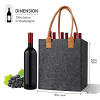 ราคา #NICEDAY-Felt Wine Holder Premium Red Wine Felt Sturdy Handle Design Elegant Design (29612855021)