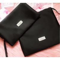 ราคา กระเป๋ากุชชี่ Satin Black Pouch GUCCI Beauty Large Female Makeup Bag (สีดำ)ใส่เครื่องสำอาง ของเเท้ (22824684200)