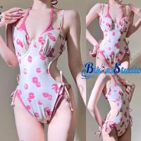 ราคา บอดี้สูทว่ายน้ำ บอดี้สูทเว้าเอว ชุดว่ายน้ำน่ารัก ☎ ชุดว่ายน้ำผูกเชือก ชุดว่ายน้ำสายเดี่ยว ดันทรง (24140540327)