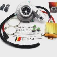 ราคา Electric Turbo Supercharger Kit Thrust Motorcycle Electric Turbocharger Air Filter Intake for all c (53305150920)