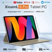 ราคา ของแท้ Global Version Pad แท็บเล็ต 6 Pro Snapdragon 870 Android 12 10GB+256GB PC 5G ซิมการ์ดคู่ WIFI HD 4K Mi Tab 2026 (25952092313)