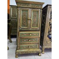 ราคา ตู้ไม้แกะสลัก 1บานเปิดบน3ลิ้นชัก ย50xล40x100cm โต๊ะวางพระบูชา วางค์องค์เทพ ตู้หัวเตียง ตู้เก็บของ โต๊ะวางของ โต๊ะหมู่บู (11141522731)