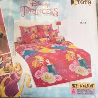ราคา ชุดผ้าปูที่นอน Toto ลายเจ้าหญิง(ลิขสิทธิ์แท้) ขนาด 6 ฟุต (1668797446)