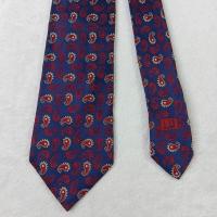 ราคา เนคไท ผ้าไหม Dunhill Men's Silk Tie Purple Paisley Design Necktie (55652709415)