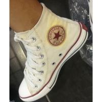 ราคา รองเท้า Converse Chuck Taylor All Star หุ้มข้อป้ายหนัง มือสอง ไซด์ men 5, women 7 (37.5) (942265580)