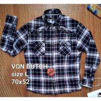 ราคา KEMEJA VON DUTCH เสื้อตะวันตกกระดุมหิน (29531176186)