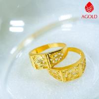ราคา AGOLD แหวนทอง ฉลุลายมังกร หนัก 1 สลึง ทองคำแท้ 96.5 (1149903960)